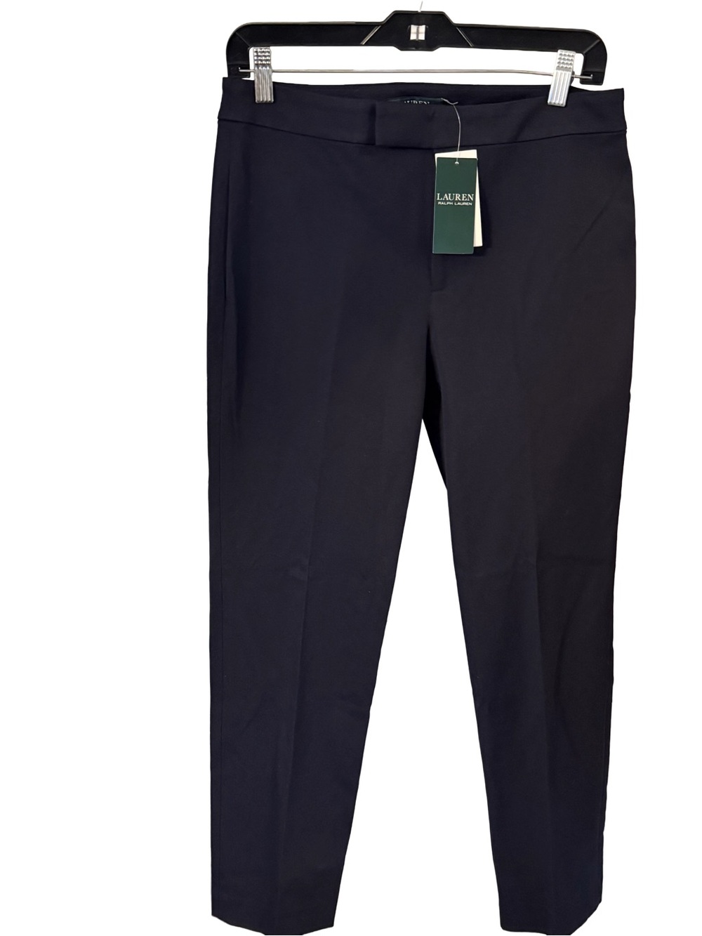 Lauren Ralph Lauren Women’s Classic Navy Blue Pants Back Slash Pockets Sz 6 NWT